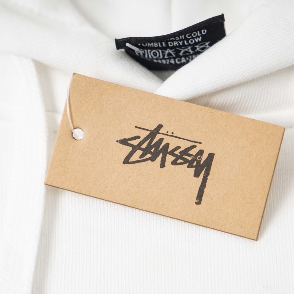 Stussy White Hoodie with Red Dice Graphic - Picture 3 of 8